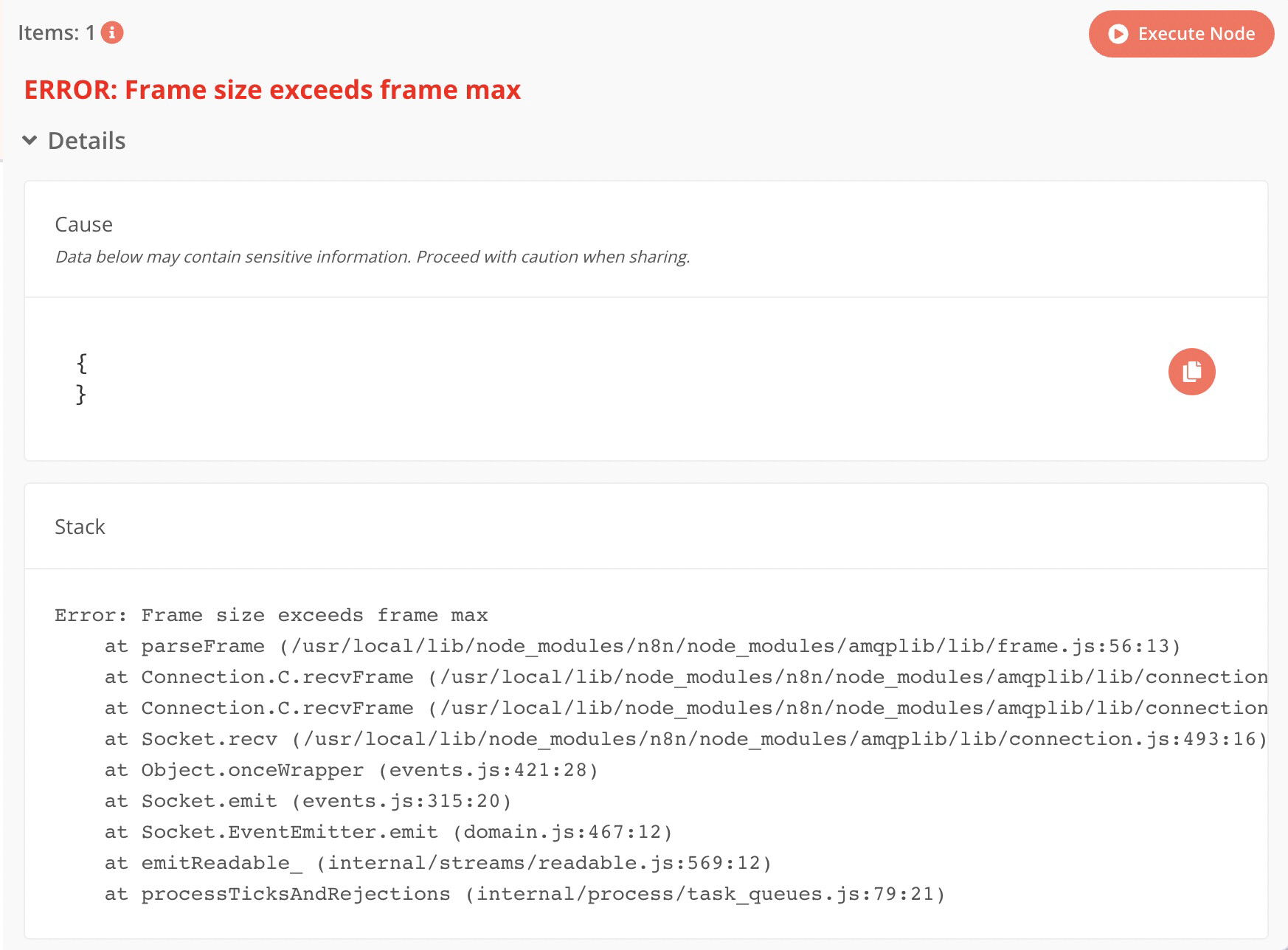 RabbitMQ connection error: 