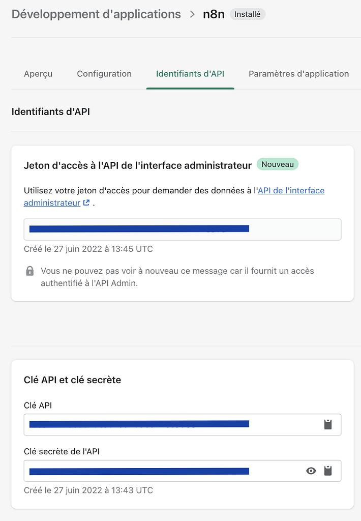 Using Shopify API credentials - Questions - n8n