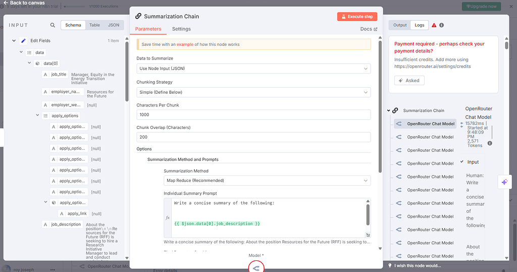 Summarization Chain using Open Router as the the Model - Questions ...