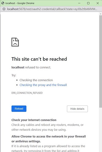 localhost error