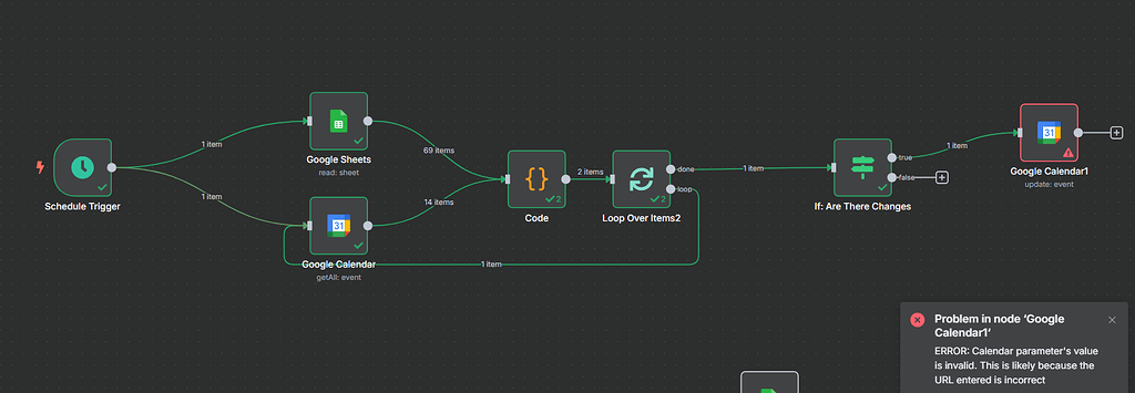 Update Google Calendar by checking a Google Sheet at Specific Times