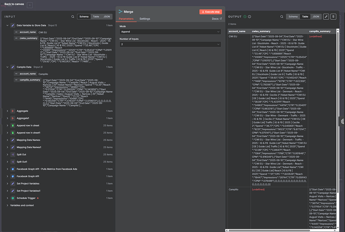 merge input & output