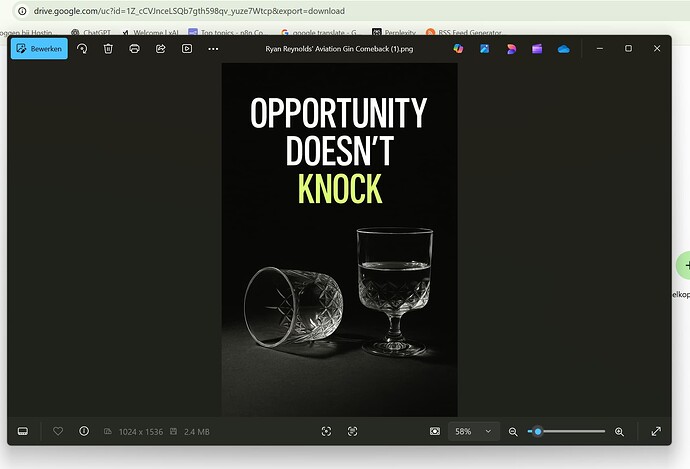 webContentLink in Saved Images