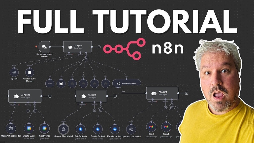 Step-by-Step n8n AI Agent Tutorial 2025 (NO CODE) - English 🇬🇧 - n8n ...