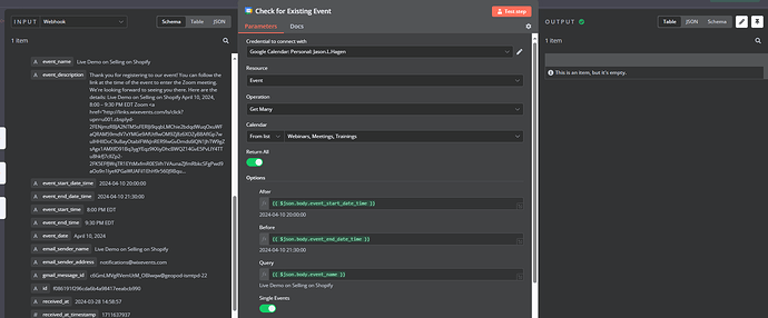 Google Node Settings