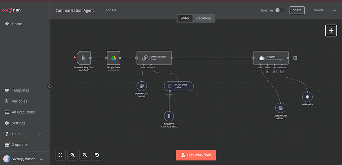 Screenshot from n8n workspace