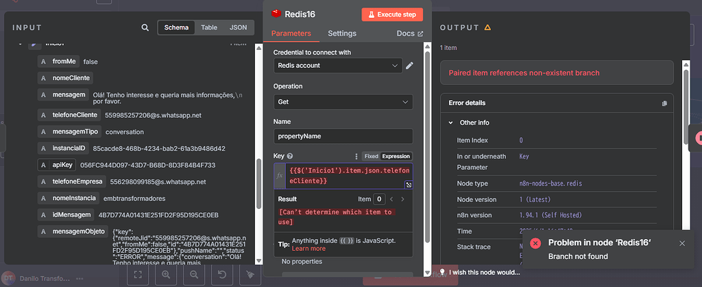 N8N error (Cant determine which item to use) - Questions - n8n Community