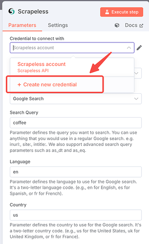 Click "Add" and enter your credentials
