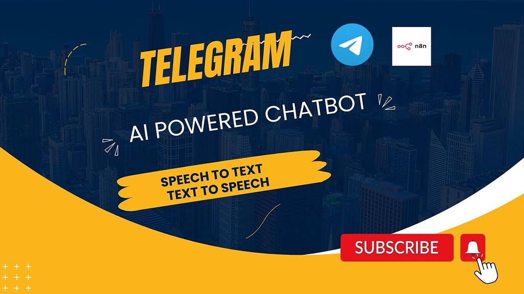 Tutorial on how to add Speech to Text and Text to Speech to Telegram AI