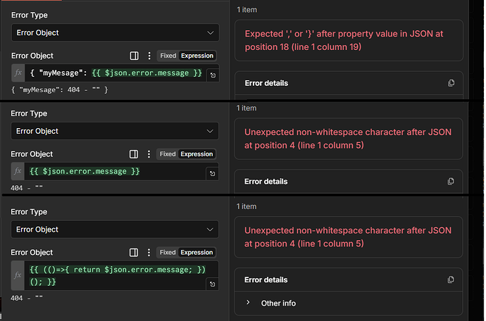 Stop and Error - 5 - Error Object Type - Expresions