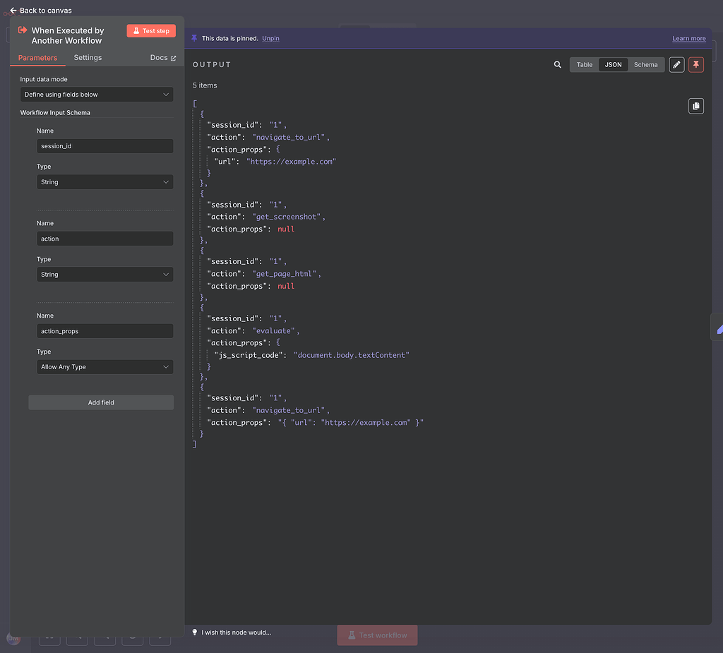 Add (JSON) comments to pinned data (useful for 