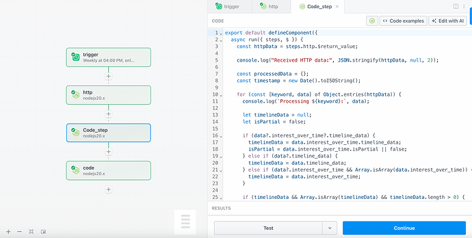Step 3 - code_step (processing crawled data)