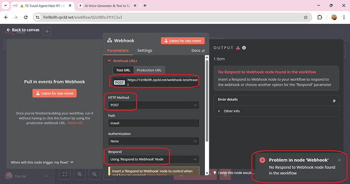 webhook parameter