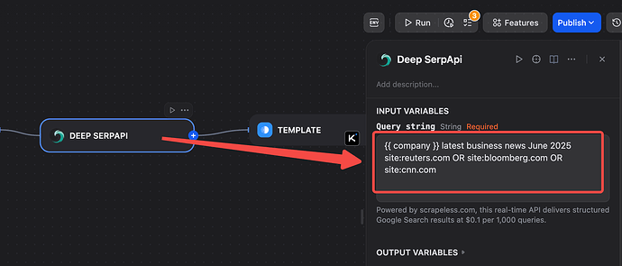 Configure Search Parameters