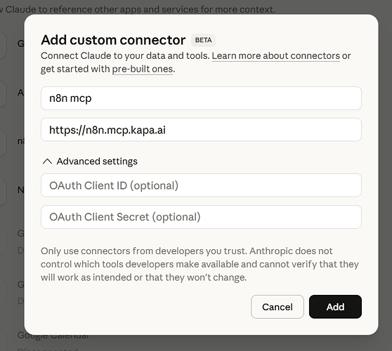 you will be prompted to auth on kapa dashboard. that's all.