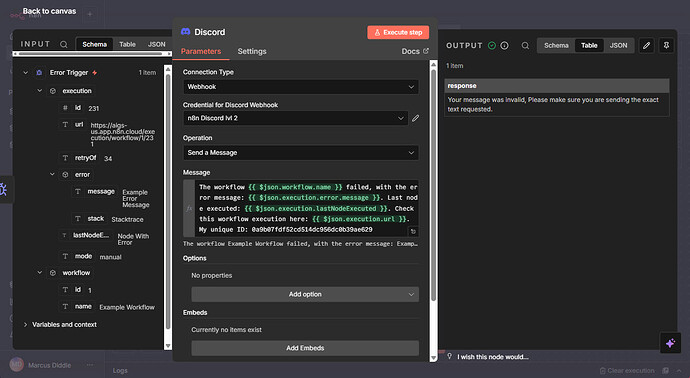 Diddle n8n error