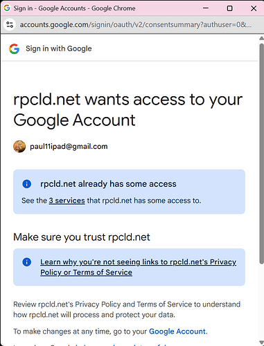 when reconnect i get new error msgf