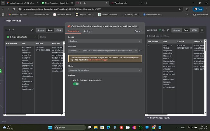Good execute workflow node