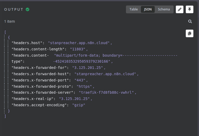 Receiving a csv file in a webhook and transforming it into a JSON file ...