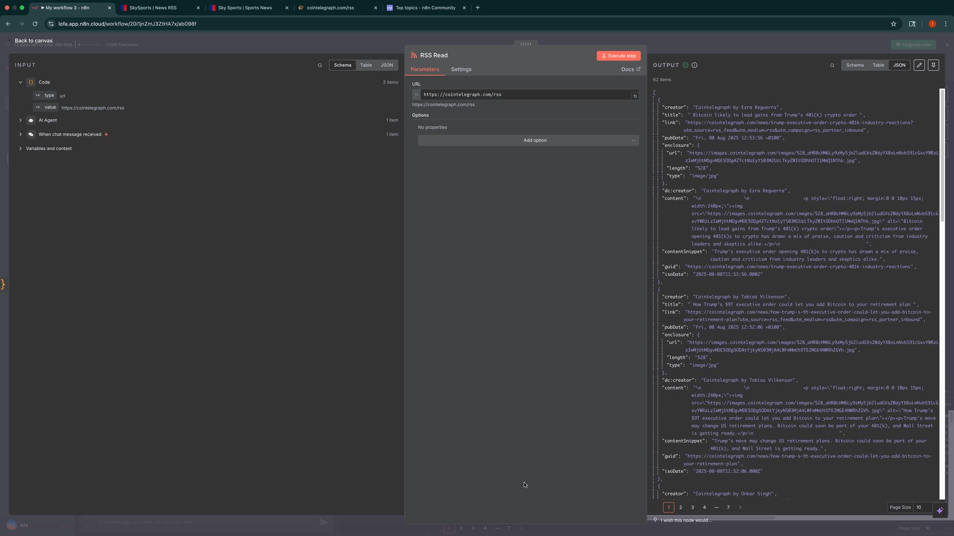 RSS Feed bug - Feedback - n8n Community