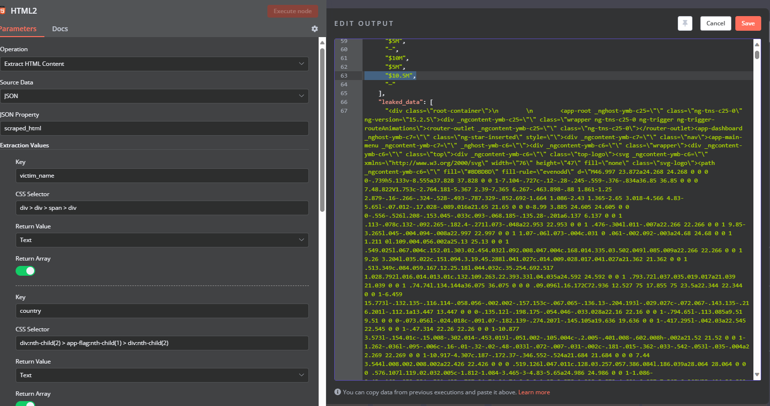 [AI-BETA] Json Output HTML - Questions - N8n