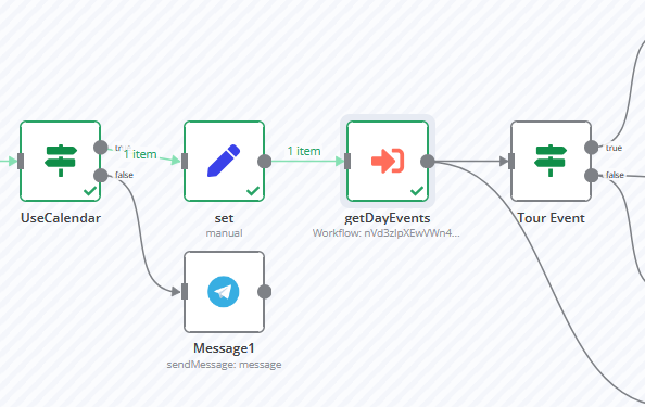 This is the main workflow, that calls for the calendar subworkflow below.