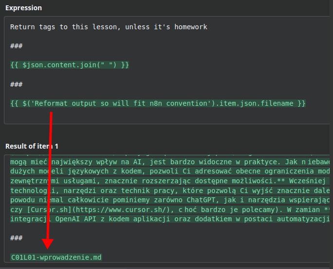 Can’t determine which item to use after AI node - Questions - n8n Community
