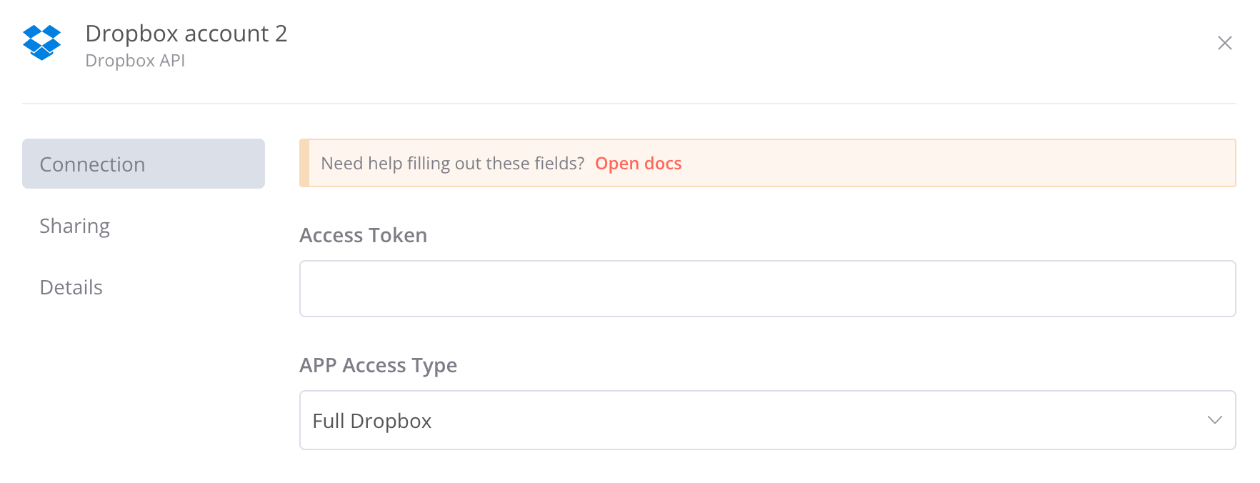 Unable To Authenticate With Dropbox access Token Or OAuth2 