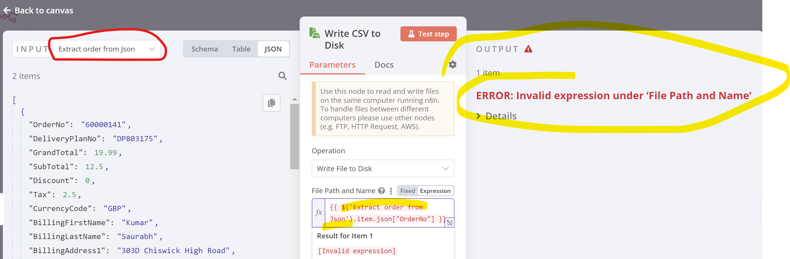Generate the CSV file name and pass CSV file as part of Body to HTTP ...