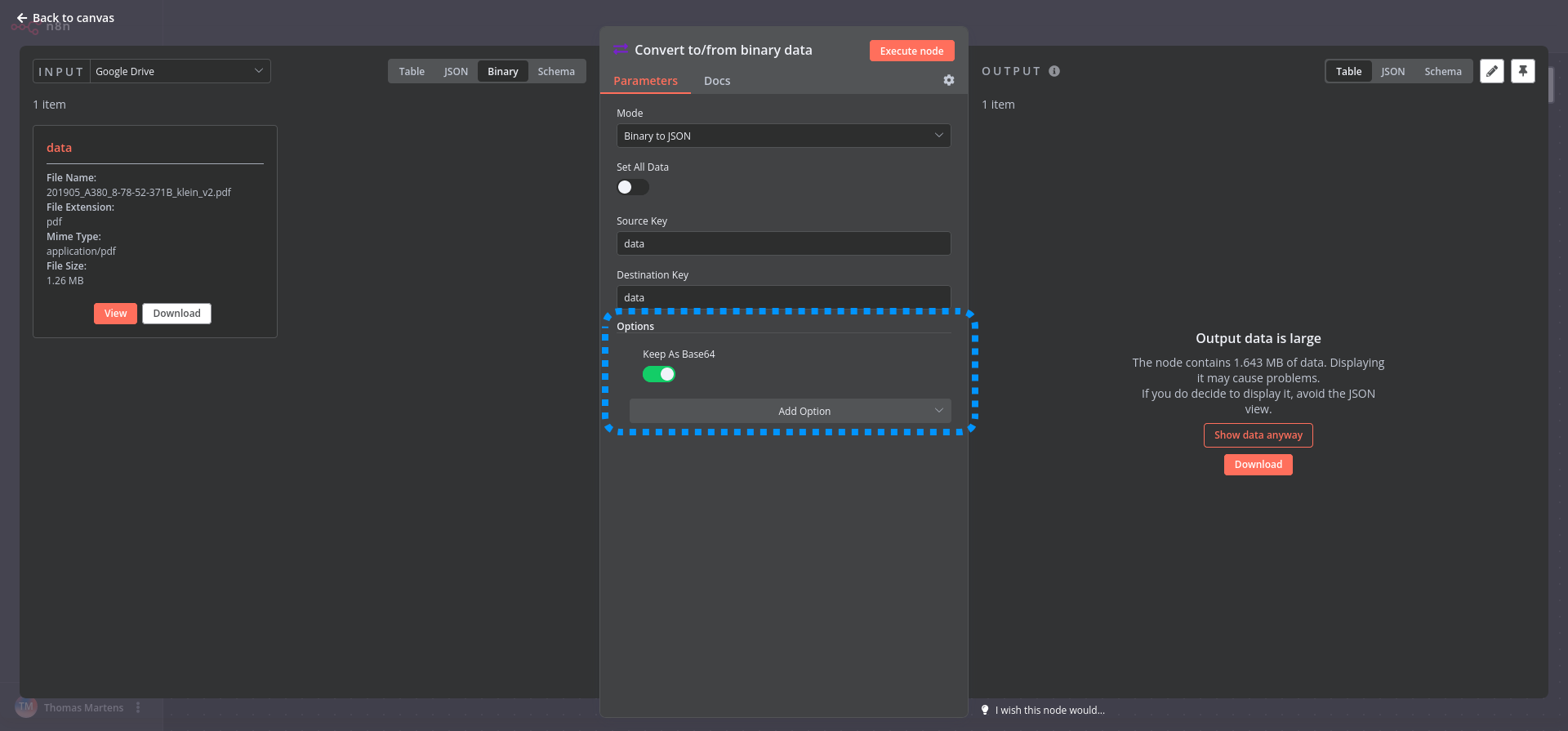 Pdf File In Google Drive Convert Base64 Questions N8n Community