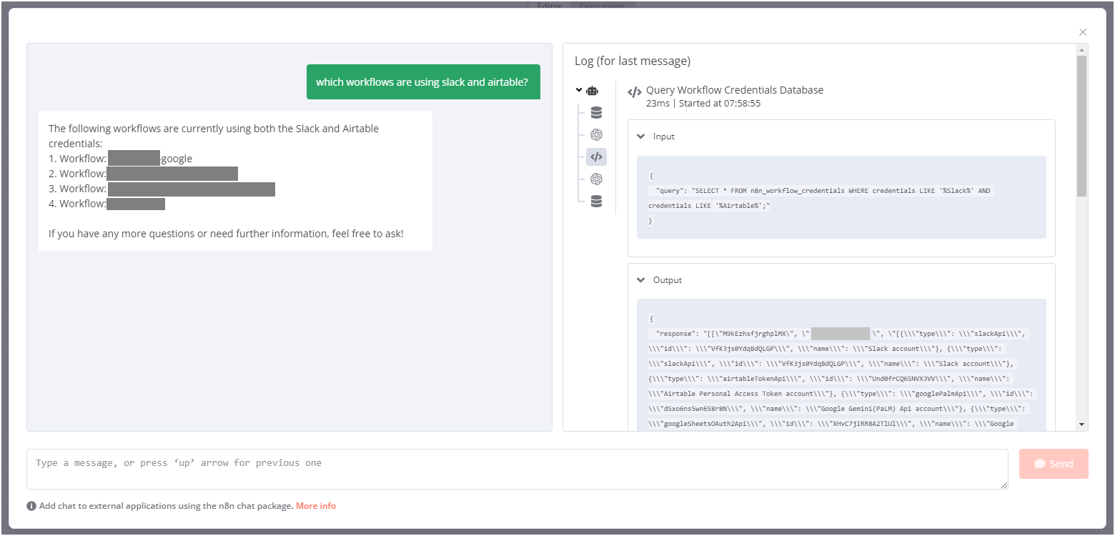 Querying n8n Workflow Credentials with AI Agent - English 🇬🇧 - n8n ...