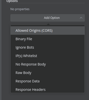 options