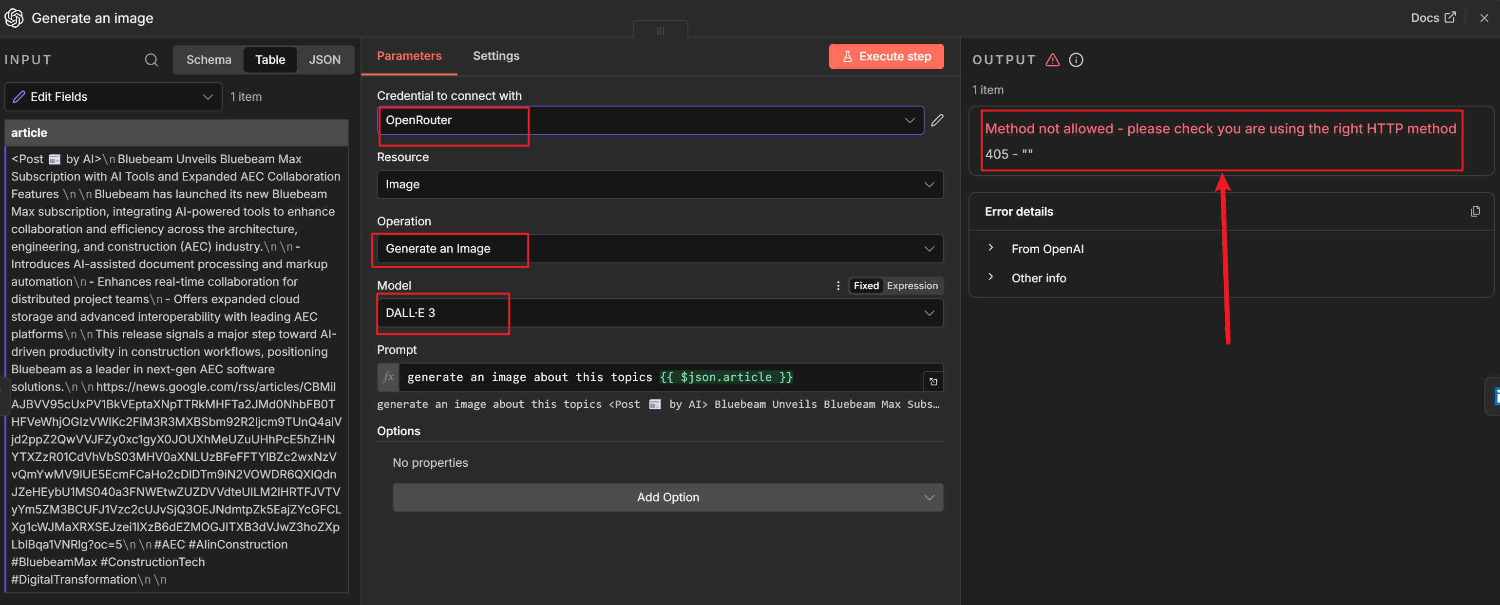 Use OpenRouter cannot generate image by DALL.E model - Questions - n8n ...